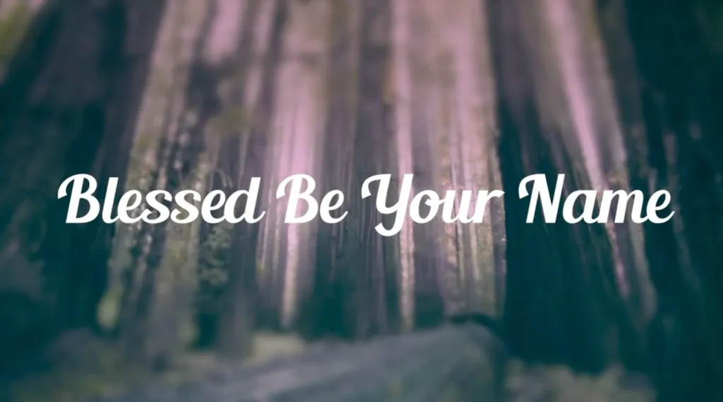 blessed be your name lyrics