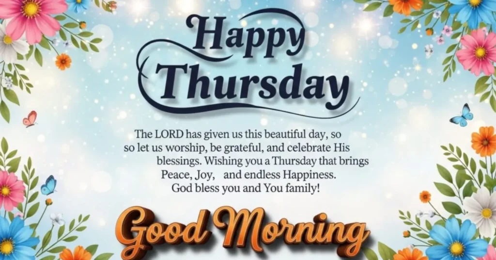 good morning thursday blessings
